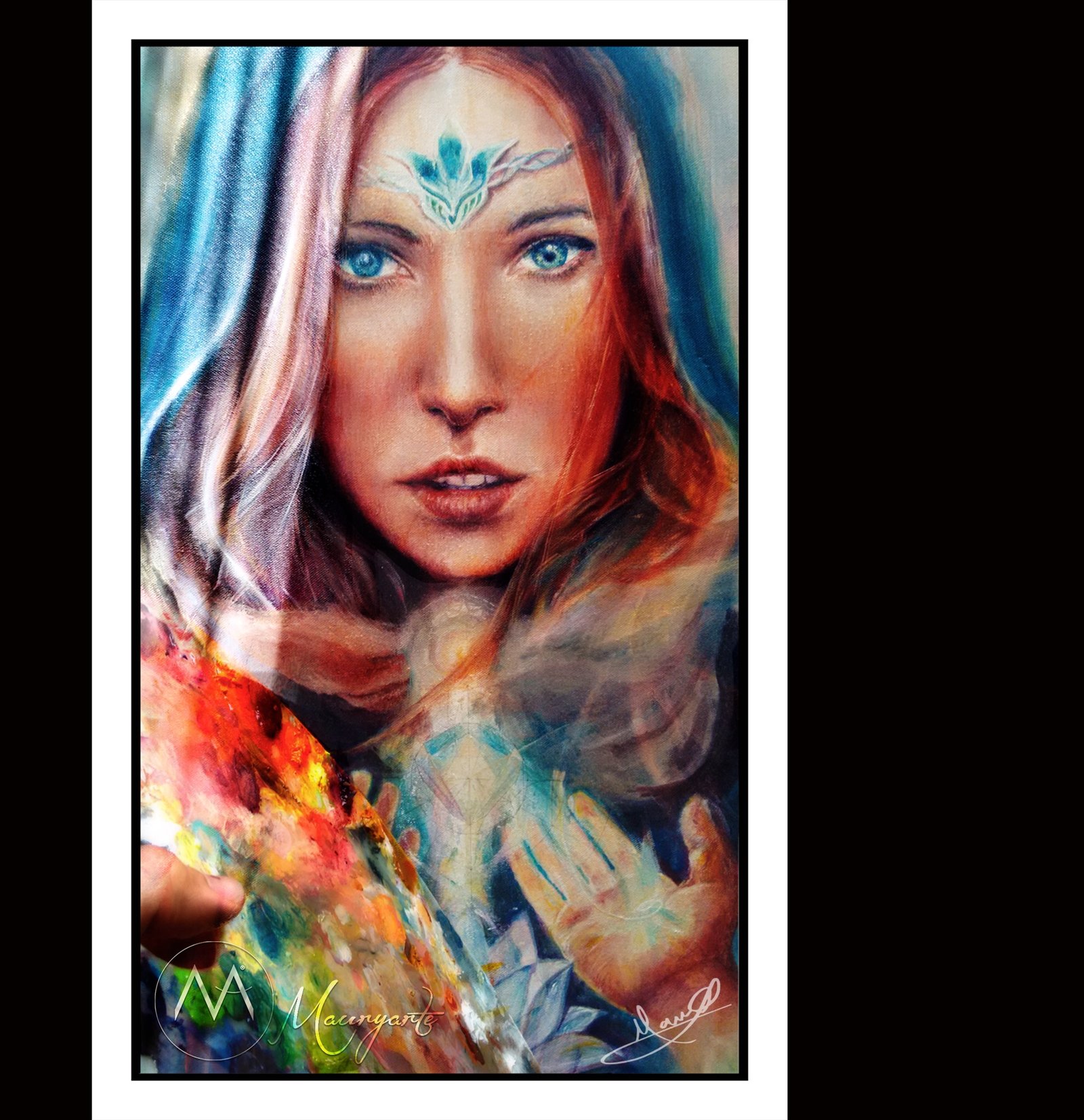 Hyperrealistic concept-art by MAURYARTE — Hyperrealistic concept-art by MAURYARTE — canvas blockout exploration for acrilicos