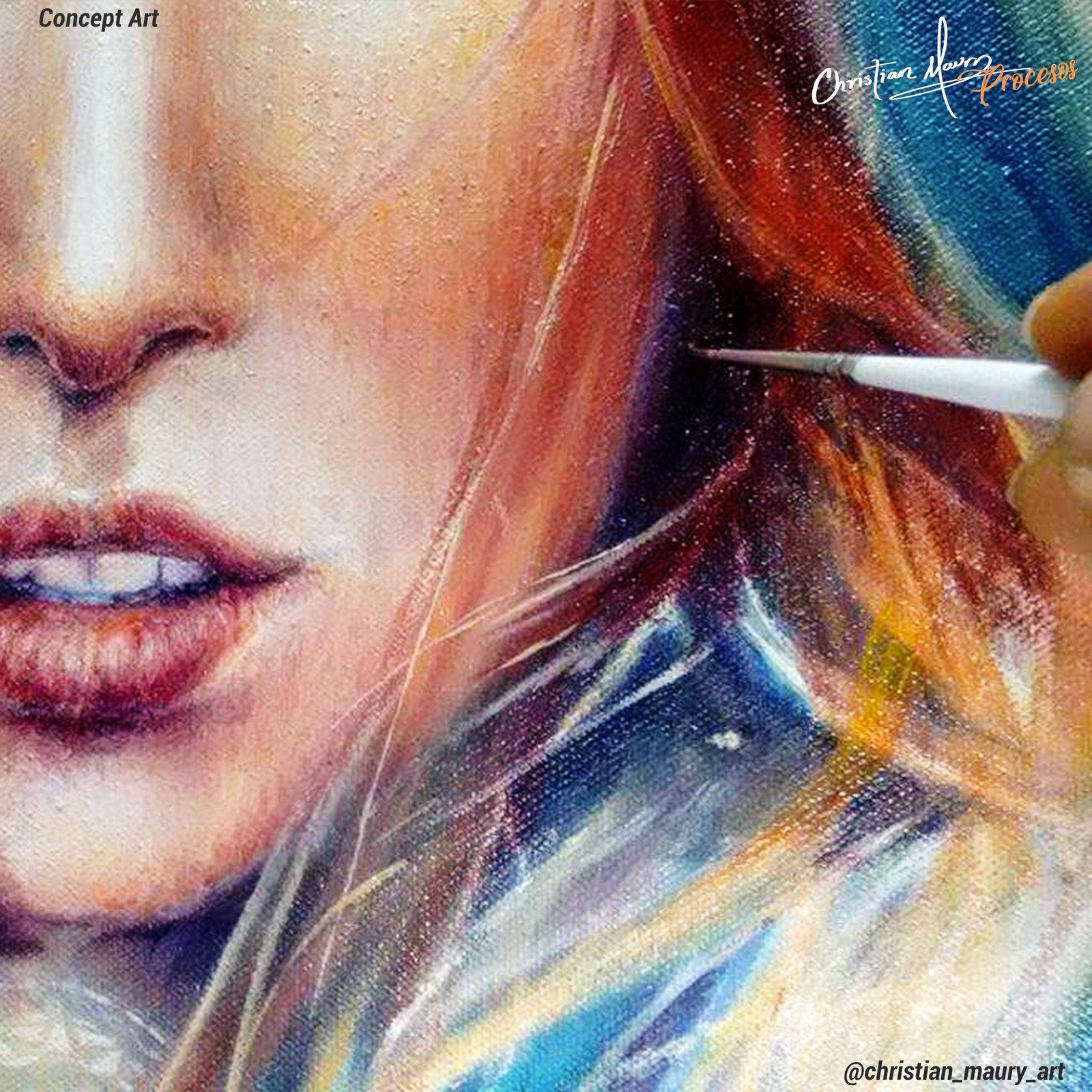 Hyperrealistic concept-art by MAURYARTE — Hyperrealistic concept-art by MAURYARTE — graphite line exploration for acrilicos