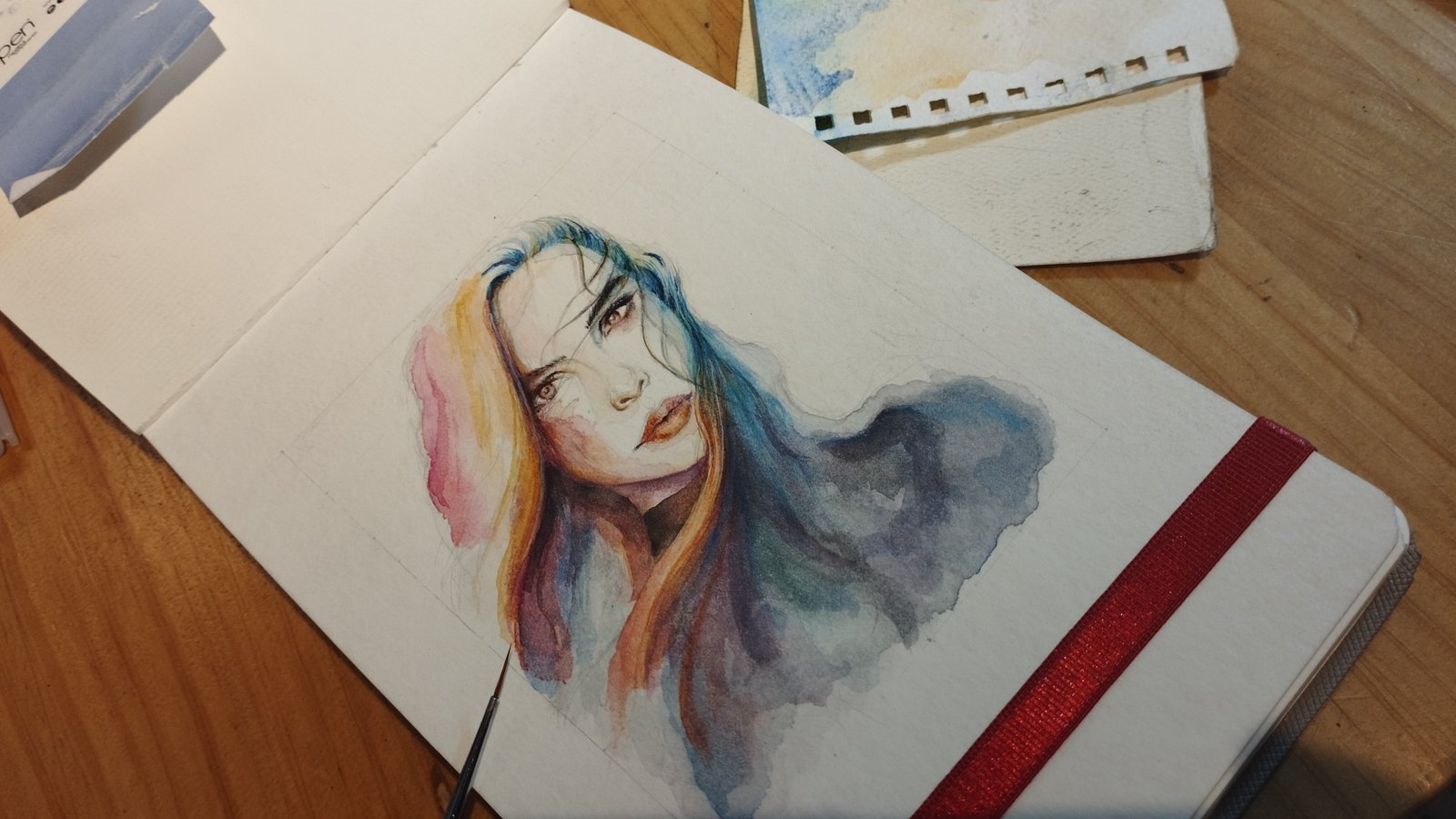 Hyperrealistic concept-art by MAURYARTE — Hyperrealistic concept-art by MAURYARTE — underdrawing exploration for acuarela-ella-2