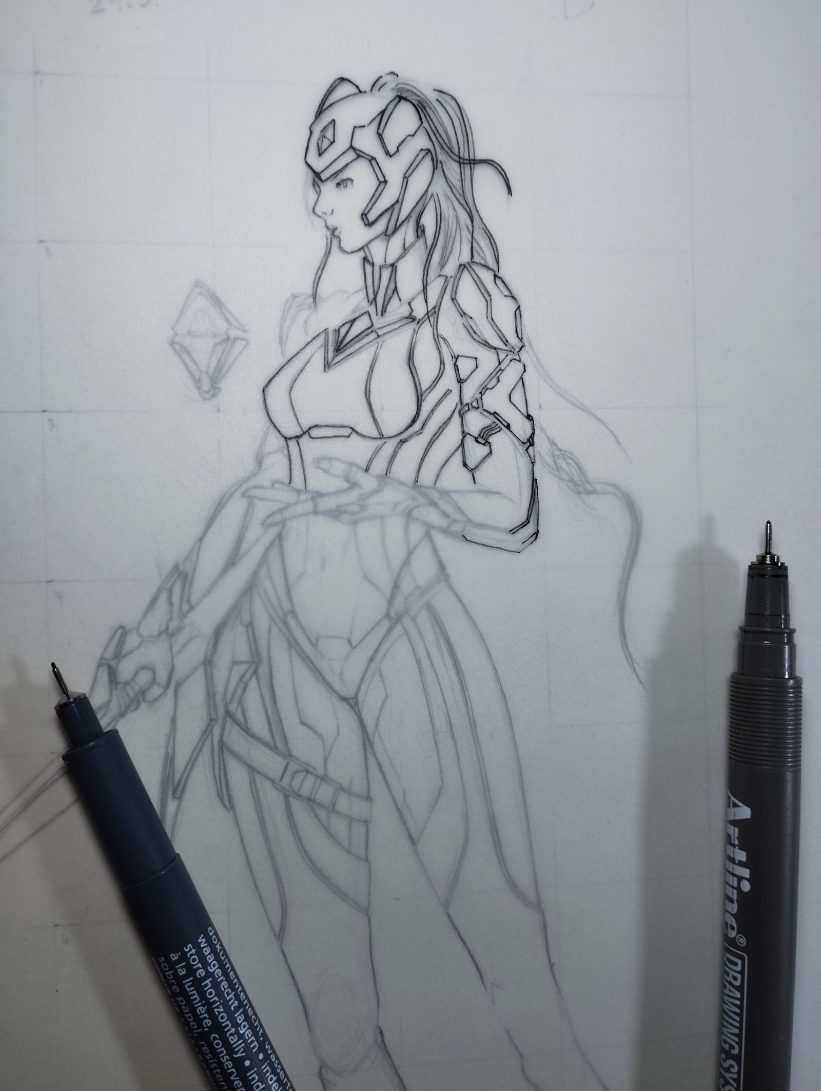 Hyperrealistic character-design by MAURYARTE — Hyperrealistic character-design by MAURYARTE — costume shading exploration for disenode-personaje