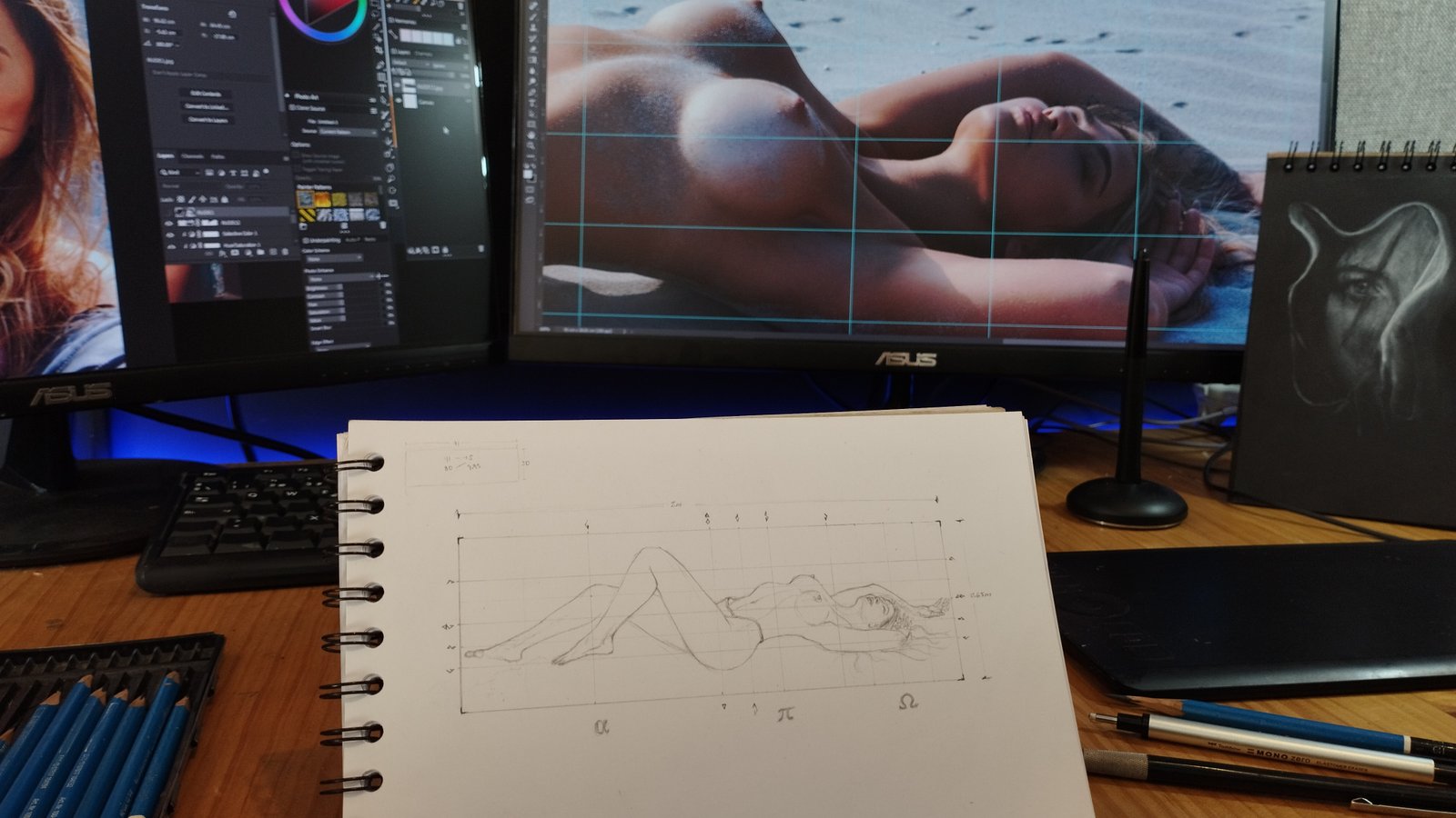 Hyperrealistic character-design by MAURYARTE — Hyperrealistic character-design by MAURYARTE — character turnaround exploration for estudios-de-desnudo