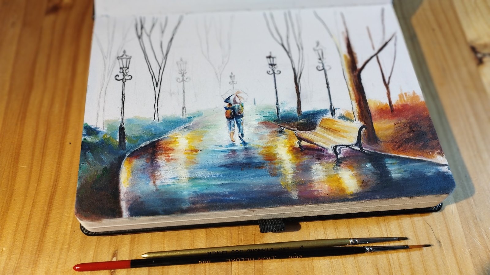 Hyperrealistic concept-art by MAURYARTE — Hyperrealistic concept-art by MAURYARTE — color wash exploration for leonid-afremov