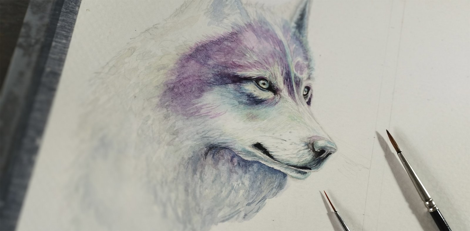 Hyperrealistic concept-art by MAURYARTE — Expressive watercolor illustration capturing the movement and details of wildlife